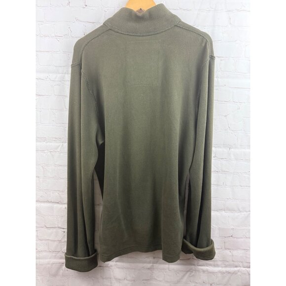 Abercrombie & Fitch Sweatshirt Mens Size XL Olive Green Distressed Grunge (READ) - Picture 2 of 13